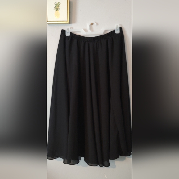 Michael Marcella Women Skirt A Line Vintage Size 2X Color Black Elastic Waist - Picture 4 of 8